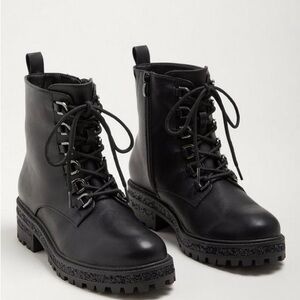 Torrid Black Combat style Boots size 8 WW